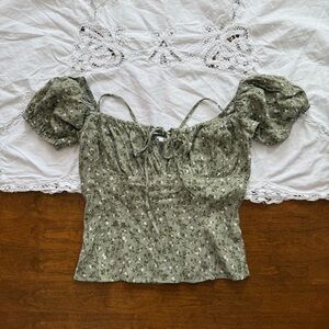 Reformation Juniper Floral Habana Top